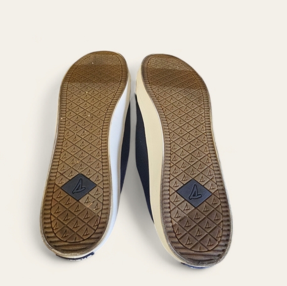 Sperry Crest Vibe Navy Blue Canvas Shoes | Women's Size 11 - Picture 12 of 12